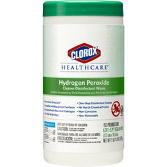 The Clorox Company Clorox Healthcare® Surface Disinfectant Cleaner Premoistened Germicidal Wipe 155 Count Canister Disposable Unscented NonSterile - M-853530-4917 - CT/1