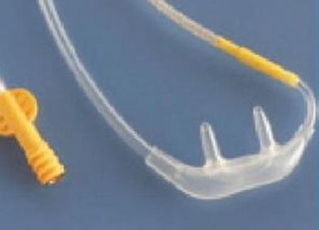 Covidien ETCO2 Nasal Sampling Cannula with O2 Delivery With Oxygen Delivery CapnoLine® H Adult Curved Prong / NonFlared Tip