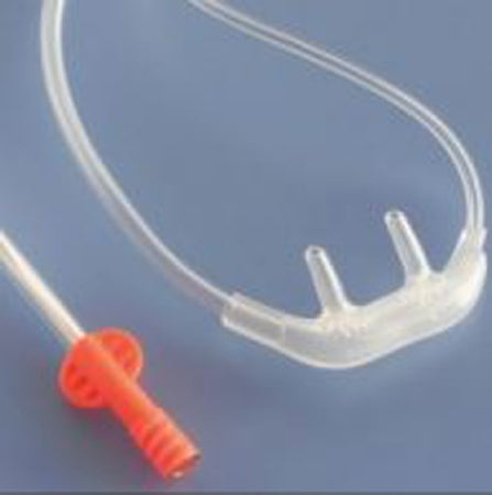 Covidien ETCO2 Nasal Sampling Cannula with O2 Delivery With Oxygen Delivery FilterLine® Adult Curved Prong / NonFlared Tip