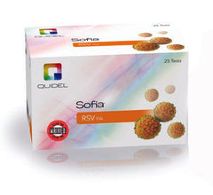 Quidel Rapid Test Kit Sofia® RSV FIA Fluorescence Immunoassay (FIA) Respiratory Syncytial Virus Test (RSV) Nasopharyngeal Swab / Nasopharyngeal Wash / Nasopharyngeal Aspirate Sample 25 Tests