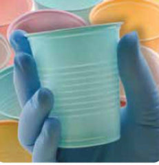 SPS Medical Supply Drinking Cup Crosstex 5 oz. Dusty Rose Pink Plastic Disposable