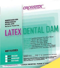 SPS Medical Supply EENT Drape Crosstex® Mint Dental Dam 5 W X 5 L Inch NonSterile