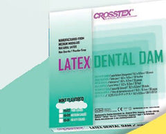 SPS Medical Supply EENT Drape Crosstex® Mint Dental Dam 6 W X 6 L Inch NonSterile