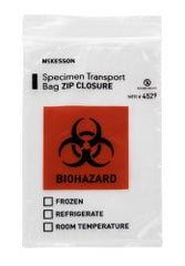 Minigrip LLC Specimen Transport Bag 6 X 10 Inch Polyethylene Adhesive Closure Unprinted NonSterile - M-1050600-1739 - Pack of 100