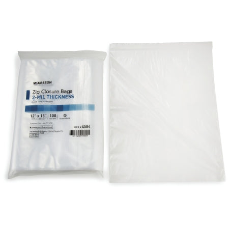 Zip Closure Bag McKesson 12 X 15 Inch Polyethylene Clear - M-854576-2493 - Case of 10