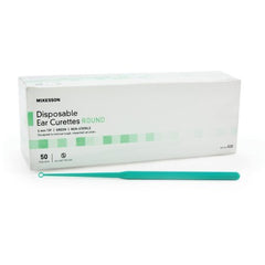 Ear Curette McKesson Single-ended Handle with Grooves 4 mm Tip Round Tip - M-854646-4808 - Box of 1