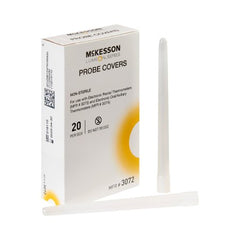 Axillary / Oral / Rectal Thermometer Probe Cover McKesson LUMEON™ For use with LUMEON® Oral / Axillary and Rectal Electronic Thermometers 500 per Box