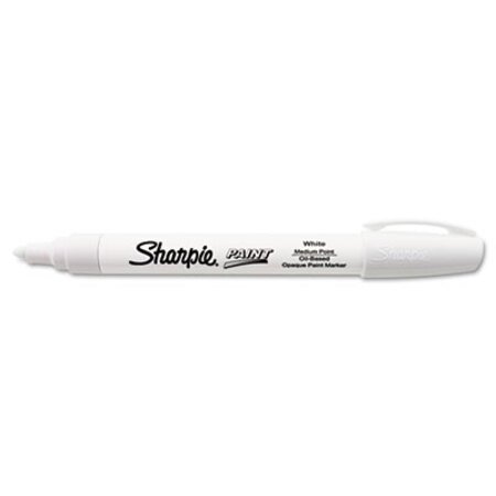 Sharpie® Permanent Paint Marker, Medium Bullet Tip, White