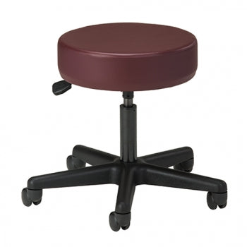 Clinton Industries Exam Stool Standard Series Backless Pneumatic Height Adjustment 5 Casters Slate Blue