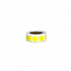 First Healthcare Products Blank Label Tape Label Dot Yellow Vinyl 1/2 Diameter - M-860328-3917 - Roll of 1