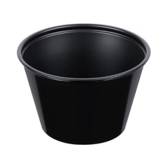 Solo Cup Souffle Cup Solo® 4 oz. Black Plastic Disposable
