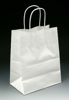 Associated Bag Company Shopping Bag Duro® Missy White Virgin Paper - M-860734-2363 - Case of 1