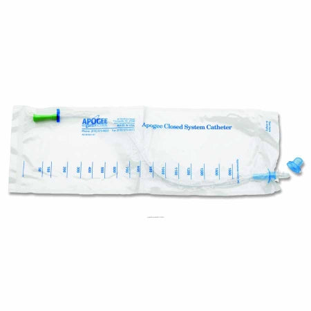 Hollister Intermittent Closed System Catheter Apogee® Plus Straight Tip / Firm 18 Fr. Without Balloon PVC