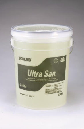 Ecolab Dish Detergent ET Ultra San® Sanitizer 5 gal. Pail Liquid Chlorine Scent - M-861019-4499 - Each