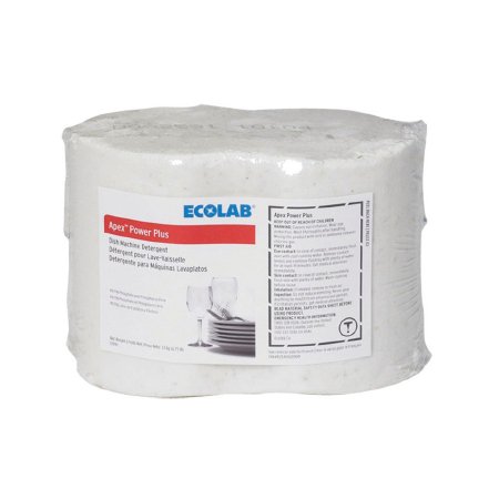 Ecolab Dish Detergent Apex™ Power Plus 6.75 lb. Dispenser Refill Pack Solid Chlorine Scent - M-861043-2426 - Case of 4