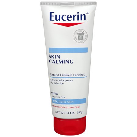 Beiersdorf Hand and Body Moisturizer Eucerin® Skin Calming 14 oz. Tube Unscented Cream