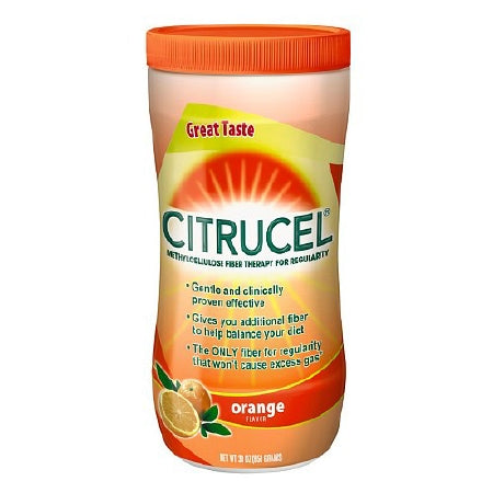 Glaxo Smith Kline Fiber Supplement Citrucel® Orange Flavor Powder 30 oz. 2 Gram Strength Methyl Cellulose