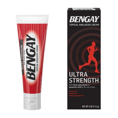 Johnson & Johnson Consumer Topical Pain Relief Bengay® Ultra Strength 30% - 10% - 4% Strength Camphor / Menthol / Methyl Salicylate Cream 4 oz.