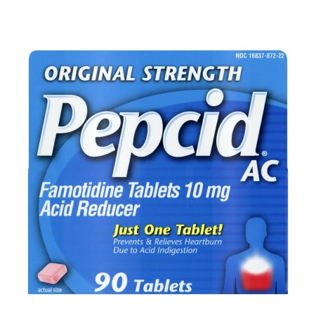 Johnson & Johnson Consumer Antacid Pepcid® AC 10 mg Strength Tablet 90 per Bottle