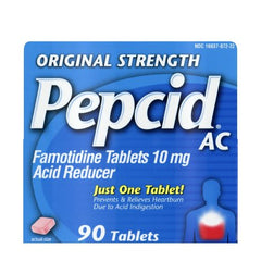Johnson & Johnson Consumer Antacid Pepcid® AC 10 mg Strength Tablet 90 per Bottle