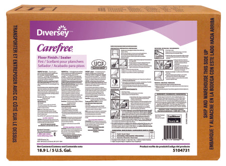 Lagasse Floor Finish Diversey™ Carefree® Liquid 5 gal. Box Ammonia Scent - M-861412-4574 - Each