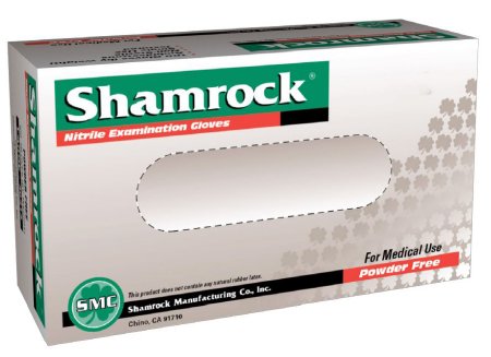 Shamrock Marketing Exam Glove 30000 Series X-Small NonSterile Nitrile Standard Cuff Length Fully Textured Blue Not Chemo Approved - M-861415-4441 - Case of 10
