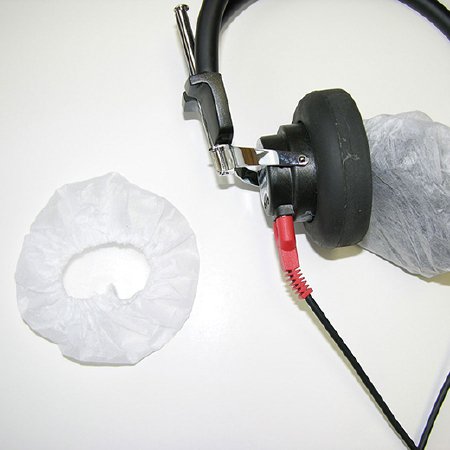 Micro Audiometrics Headphone Cushion Covers White, Disposable For Audiometers