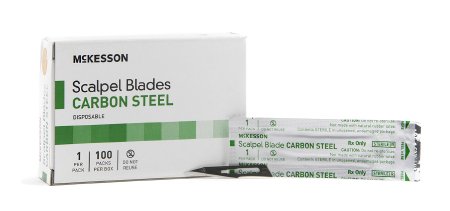 Surgical Blade McKesson Brand Carbon Steel No. 11 Sterile Disposable Individually Wrapped - M-862331-4507 - Case of 50