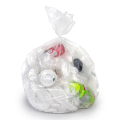Colonial Bag Corporation Trash Bag PXC Series 60 gal. Clear LLDPE 1.80 Mil. 38 X 58 Inch X-Seal Bottom Flat Pack - M-862342-4396 - Case of 1