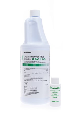 Glutaraldehyde High-Level Disinfectant REGIMEN® Activation Required Liquid 32 oz. Bottle Max 28 Day Reuse - M-862478-1965 - Case of 16