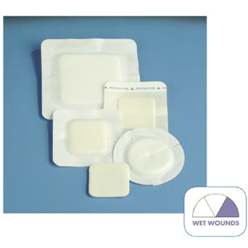 DeRoyal Foam Dressing Polyderm™ Border 6 X 6 Inch Square Non-Adhesive with Border Sterile