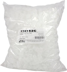 Globe Scientific Globe® Scientific Tube Closure Polyethylene Flanged Plug Cap Clear For 16 mm Test Tubes, Centrifuge Tubes and Round Cuvettes NonSterile
