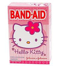 Medibadge Adhesive Strip Band-Aid® 3/4 X 3 Inch / 2-1/4 X 5/8 Inch Plastic Rectangle Kid Design (Hello Kitty) Sterile