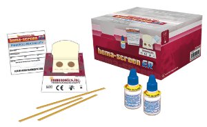 Immunostics Rapid Test Kit Hema-Screen™ ER Xcel™ Colorectal Cancer Screening Fecal Occult Blood Test (FOBT) Stool Sample 100 Tests