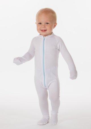 AD RescueWear Eczema Treatment Bodysuit Wrap-E-Soothe Suit™ 94% TENCEL® Lyocell / 6% Spandex Size 6 to 9 Months White Whole Body NonSterile