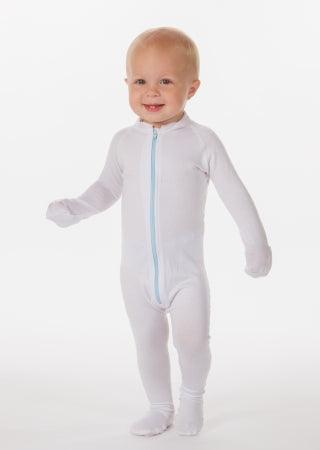 AD RescueWear Eczema Treatment Bodysuit Wrap-E-Soothe Suit™ 94% TENCEL® Lyocell / 6% Spandex Size 9 to 12 Months White Whole Body NonSterile