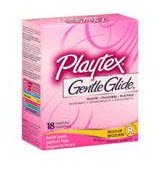 Procter & Gamble Tampon Playtex® Gentle Glide®360 Regular Absorbency Plastic Applicator Individually Wrapped