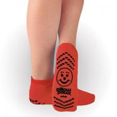 Principle Business Enterprises Fall Management Slipper Socks Pillow Paws® Risk Alert® Terries™ 2X-Large Red Ankle High