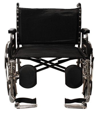 Graham-Field Bariatric Wheelchair Paramount™ XD Heavy Duty Desk Length Arm Removable Arm Style Swing-Away Footrest Black Upholstery 30 Inch Seat Width 650 lbs. Weight Capacity