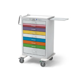 Waterloo Industries Pediatric Cart Steel 24.5 X 29 X 43.5 Inch Multicolor 16.5 X 22 Inch, Drawer Height: Eight 3 Inch Drawer, One 6 Inch Drawer - M-864377-1806 - Each