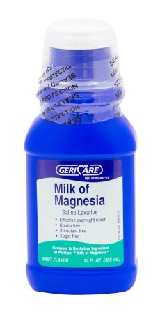 Laxative Milk of Magnesia Mint Flavor Liquid 12 oz. Magnesium Hydroxide