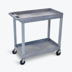 Luxor Tub Utility Cart 18 X 34.25 X 35.25 Inch Gray 18 X 32 Inch