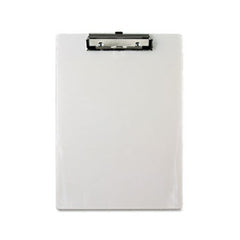 Saunders Plastic Clipboard, 1/2" Capacity, 8 1/2 x 12 Sheets, Pearl