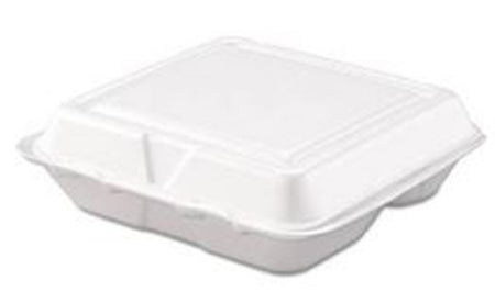 Lagasse Carryout Container Dart® White Single Use Foam 7-1/4 Inch Diameter