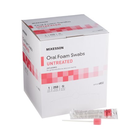 Oral Swabstick McKesson Foam Tip Untreated