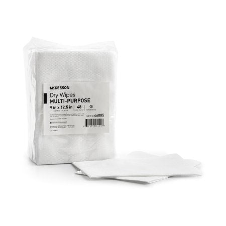 Task Wipe McKesson Medium Duty White NonSterile 9 X 12-1/2 Inch Disposable - M-864655-2524 - Case of 768