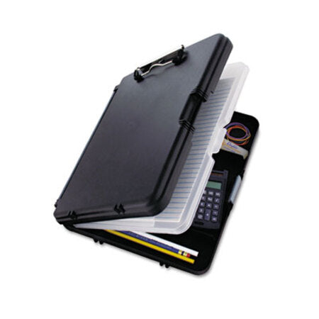 Saunders WorkMate II Storage Clipboard, 1/2" Capacity, Holds 8-1/2w x 12h, Black/Charcoal
