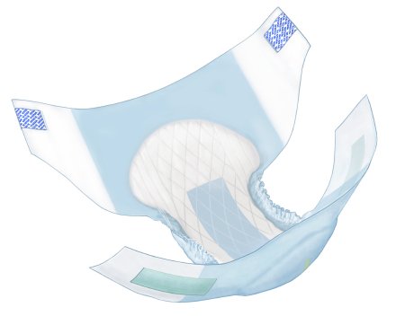 Cardinal Unisex Adult Incontinence Brief Wings™ Large Disposable Heavy Absorbency - M-864856-3920 - Case of 72