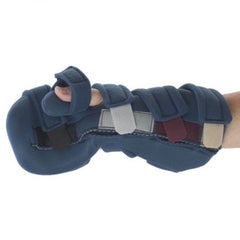 Patterson Medical Supply Finger / Thumb Contracture Splint SoftPro™ Grip Adult Large Hook and Loop Strap Closure Right Hand Blue