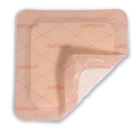 Mediusa Silicone Foam Dressing Advazorb Border® 5 X 5 Inch Square Silicone Adhesive with Border Sterile